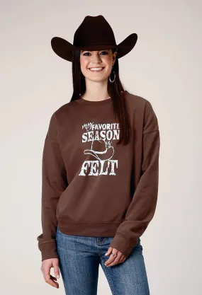 Women's Roper Felt Is My Favorite Season Crew Neck