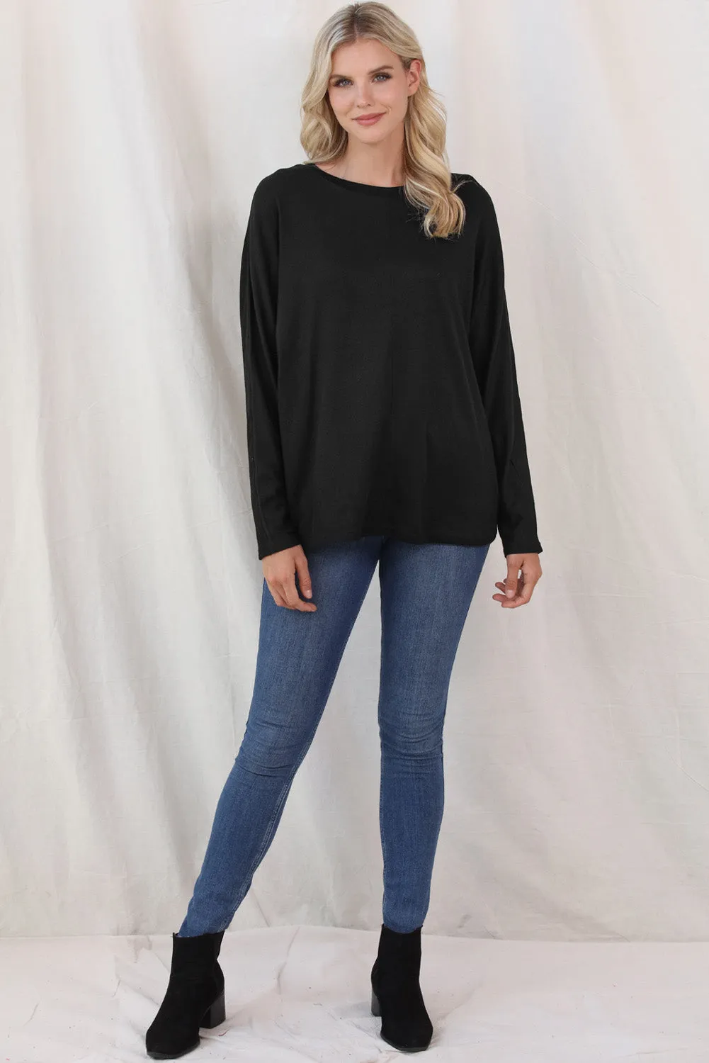 Women's Solid Color Patchwork Long Sleeve Top