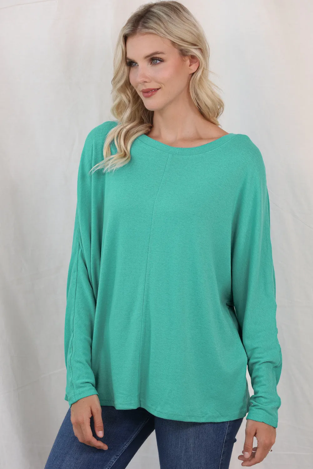 Women's Solid Color Patchwork Long Sleeve Top