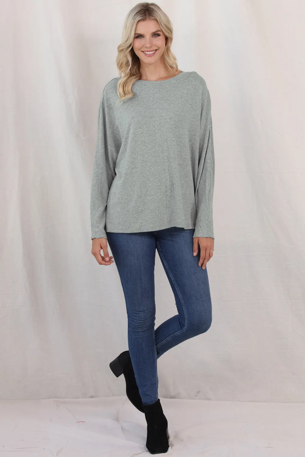 Women's Solid Color Patchwork Long Sleeve Top