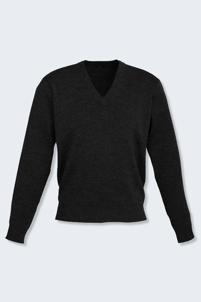 WP6008 WYVERN Biz Collection Men's Woolmix Pullover Black