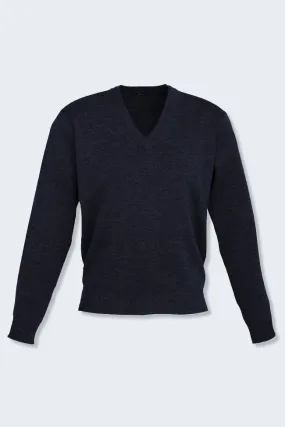 WP6008 WYVERN Biz Collection Men's Woolmix Pullover Navy