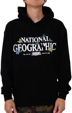 x National Geographic Night Butterflies Hoodie - Black