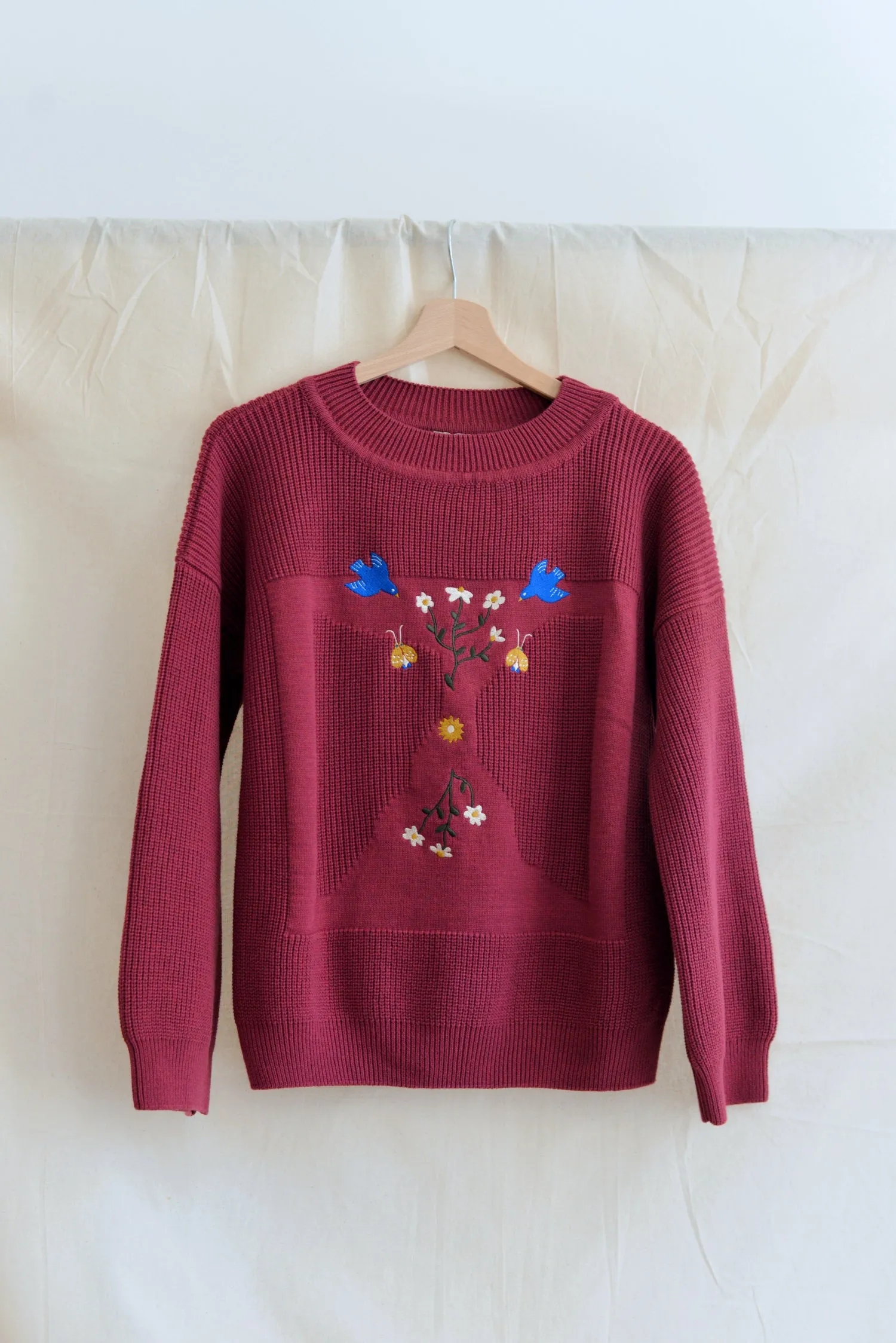 x Sarah Neuendorf collab MOA jumper wine